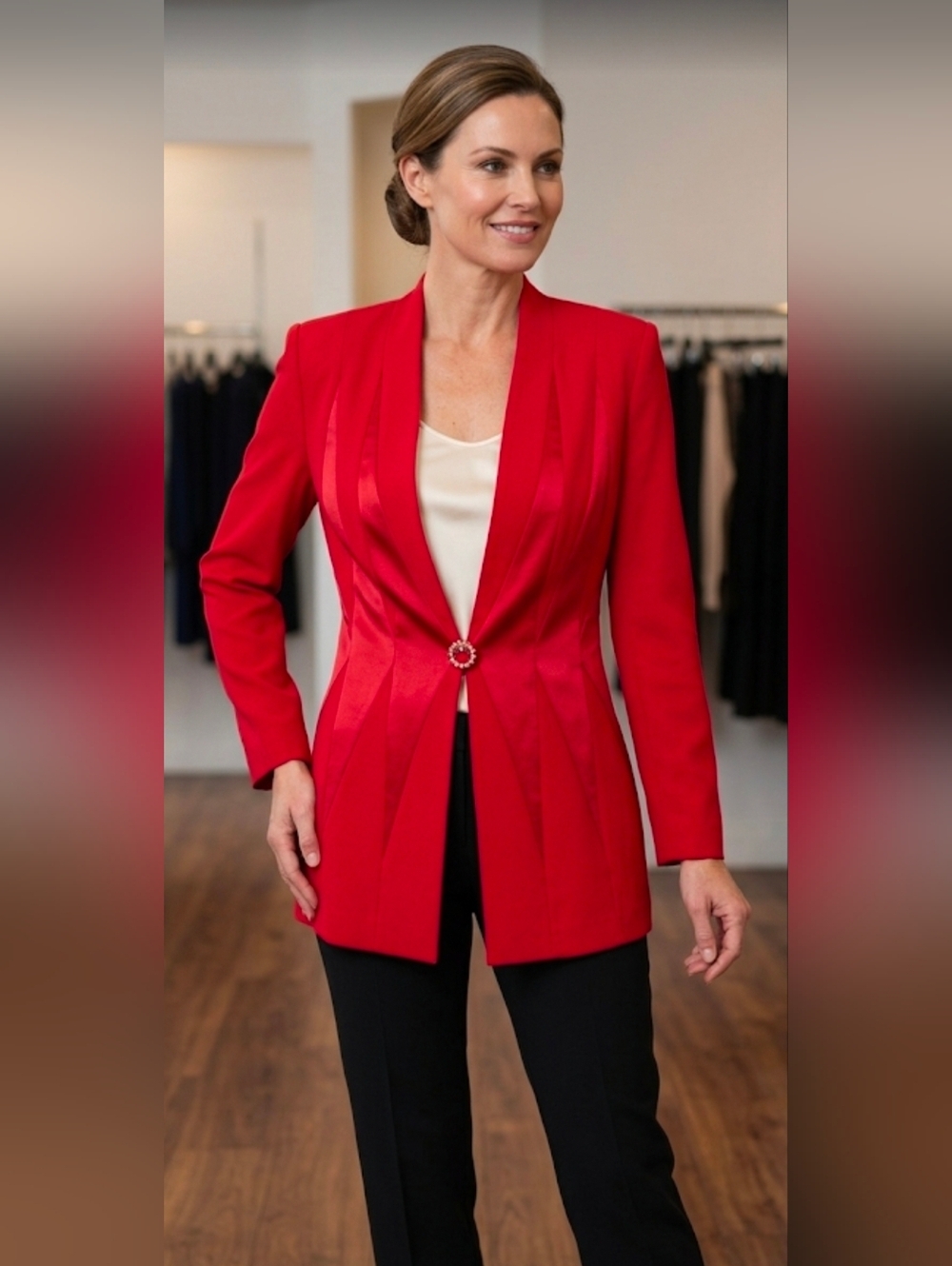 NWT JOSEPH RIBKOFF Long Fitted Blazer size 10